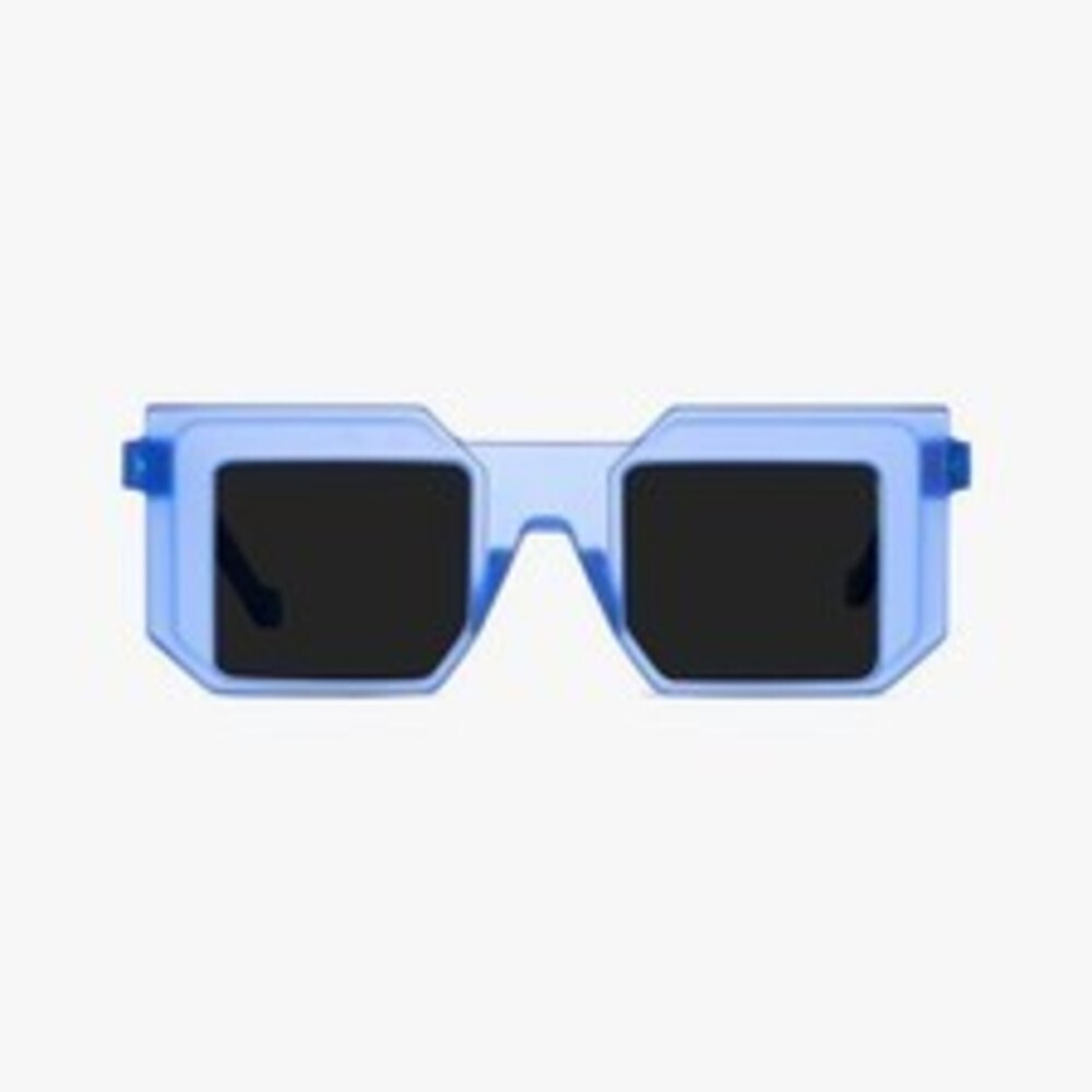 NWT Vava BL0010-CRISBL-Mat BLK SIL Crystal Blue Matte/Black/Silver / Sunglasses